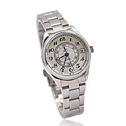  Stainless Steel Band Mechanical Wrist Watch For Women