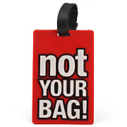 Travel Luggage Tag - NOT YOUR BAG! (Red)