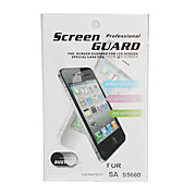  Crystal Clear LCD Screen Protector With Cleaning Cloth for Samsung S5660