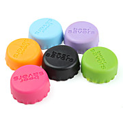 tapones de silicona para botellas (6 piezas, color aleatorio)