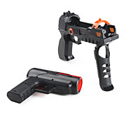  2-in-1 Light Gun Pistol Adapter for PS3 Move (Black)