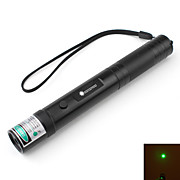  Flashlight Shaped Green Laser Pointer with Batteries (5mw,532nm,Black)