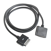  30 Pin Dock Extension Cable for iPhone, iPod (100cm, Black)