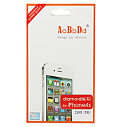  & dos diamants Protecteur écran avec chiffon de nettoyage pour les iPhone 4s