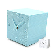  Wooden Cubic Alarm Clock (Assorted Colors)