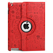  360 Degree Rotating Protective PU Leather Case and Stand for iPad and iPad 2 (Assorted Colors)
