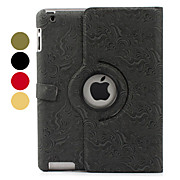  360 degrés rotation du motif de fleur en cuir Etui en PU et d'éligibilité aux ipad 2