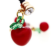  Apple Shaped Diamond Studded Style Dustproof Plug