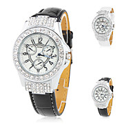 les femmes fashional femmes en cuir aanlog montre-bracelet à quartz (couleurs assorties)