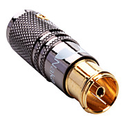  Copper TV Antenna Jack Connector (1 piece a Pack)
