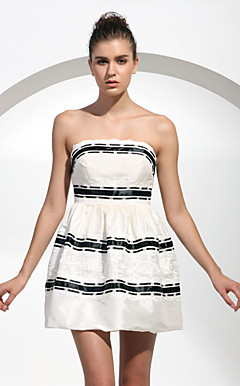 Taffeta Ball Gown Strapless Short/ Mini Cocktail Dress