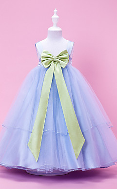 Charming Ball Gown with Bow Belt Flower Girl Dress