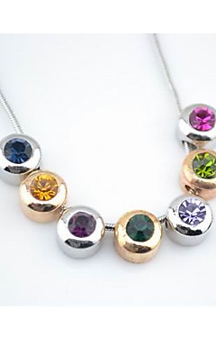 Women's Rainbow Crystal Necklace