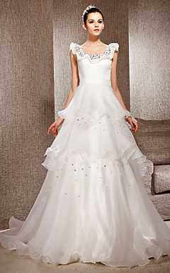 NATALIYA - Vestido de Novia de Organza y Satén