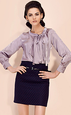 TS Bow Tie Pleat Blouse Shirt