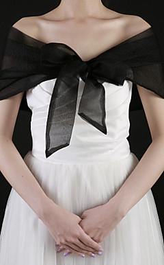 Tulle With Ribbon Wedding / Party Shawl (More Colors)