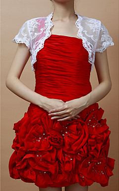 Meraviglioso maniche in pizzo speciale occasione giacca / wrap matrimonio (più colori)