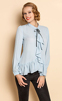TS Vintage Flouncing Laced Up Blouse Shirt