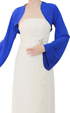 Lange Bell Sleeve chiffon avond / bruiloft wrap / Jacket (meer kleuren)