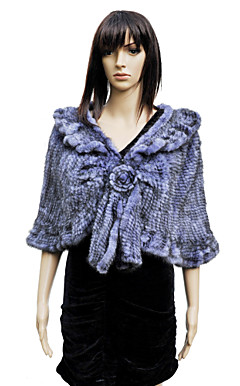 Elegant Mink Fur Evening/Wedding Shawl (More Colors)