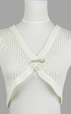 Hyggelig med korte ermer Tulle Evening / Casual Wrap / jakke (Flere farger)