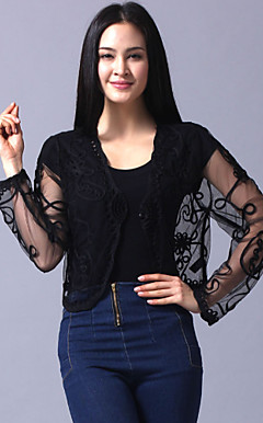 Met lange mouwen tule avond / Casual Wrap / Jacket (meer kleuren)