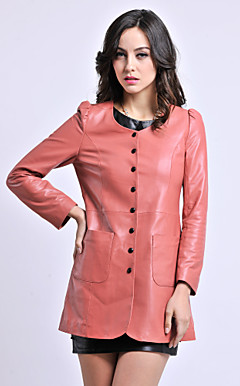 Belle manches longues col en peau de mouton Casual / Parti Coat (plus de couleurs)