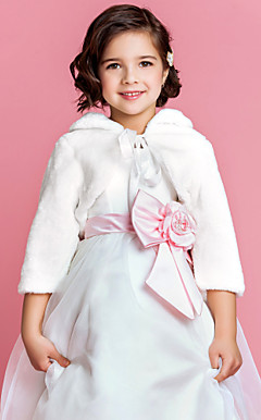 Flower Girl's Faux Fur Avond / bruiloft jas / wrap