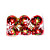  Conjunto de 6 enfeites de Natal decorada bola (sdbg039) (desde 100 unidades), transporte livre