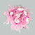  boda nupcial ramo de flores de color rosa suave oso de felpa (typj023)