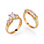  bague de fiançailles de style cz zircon cubique set-ring 80930-34 (szy545)