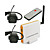  2,4 GHz 4 canais sem fio kit com 2x pinhole câmera sem fio