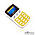  2gb mini lecteur MP3 avec haut-parleur blanc-jaune (szm073)