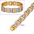  bracelet deux tons fashion-cz bracelet 90320-21 (szy1662)