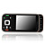  N85 Dual Card Quad Band Dual Slip TV Function Flat Touch Screen Cell Phone Black&Purple