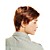  Capless Short Synthetic Golden Brown Men's Straight Hair Wig
