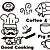  adesivi cucina di Io amo la mia cucina, buona cucina, il caffè, le parti (ceg50090)