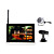  2.4G 4-ch 7-inch baby kits 2x monitor con cámara inalámbrica (sfa152)