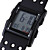  banda di silicone ha portato al polso orologi di moda - nero (1 * CR2016)