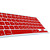  Silicon QWERTY Keyboard Cover for Mac Book (Red)