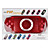  Aluminium Gehäuse für psp slim/2000 (rot)