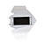  banda di silicone portato orologio da polso con display giorno della settimana della moda - bianco (1 * CR2025)
