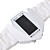  banda di silicone portato orologio da polso con display giorno della settimana della moda - bianco (1 * CR2025)