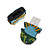  8gb estilo pinguim USB Flash Drive (azul)