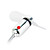  USB flessibile ventola braccio mini con luce led