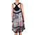  100% seta canotta paillettes scollo stampato vestiti delle donne (1802bd013-0736)