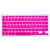  couverture silicium clavier QWERTY pour mac book (rose)