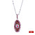  8GB Crystal Flower Style USB Flash Drive Necklace (Pink)