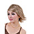  Capless Medium Length Synthetic Light Blonde Curly Hair Wig