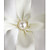  Wedding Ring Pillow In Ivory Satin With Pearl